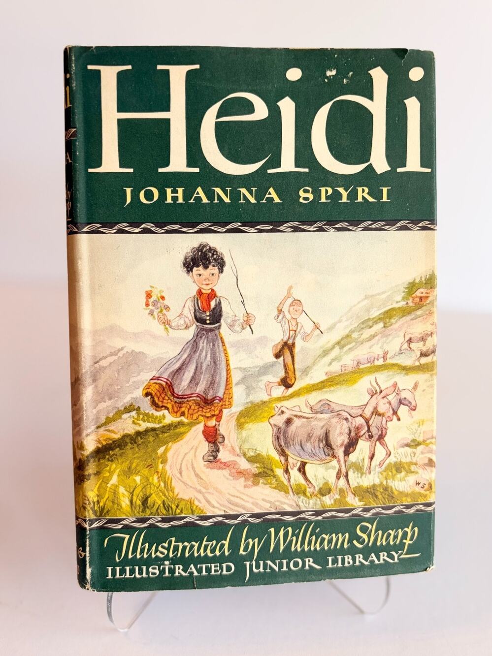 Heidi Johanna Spyri Illustrated Junior Library Grosset Dunlap 1945 HC
